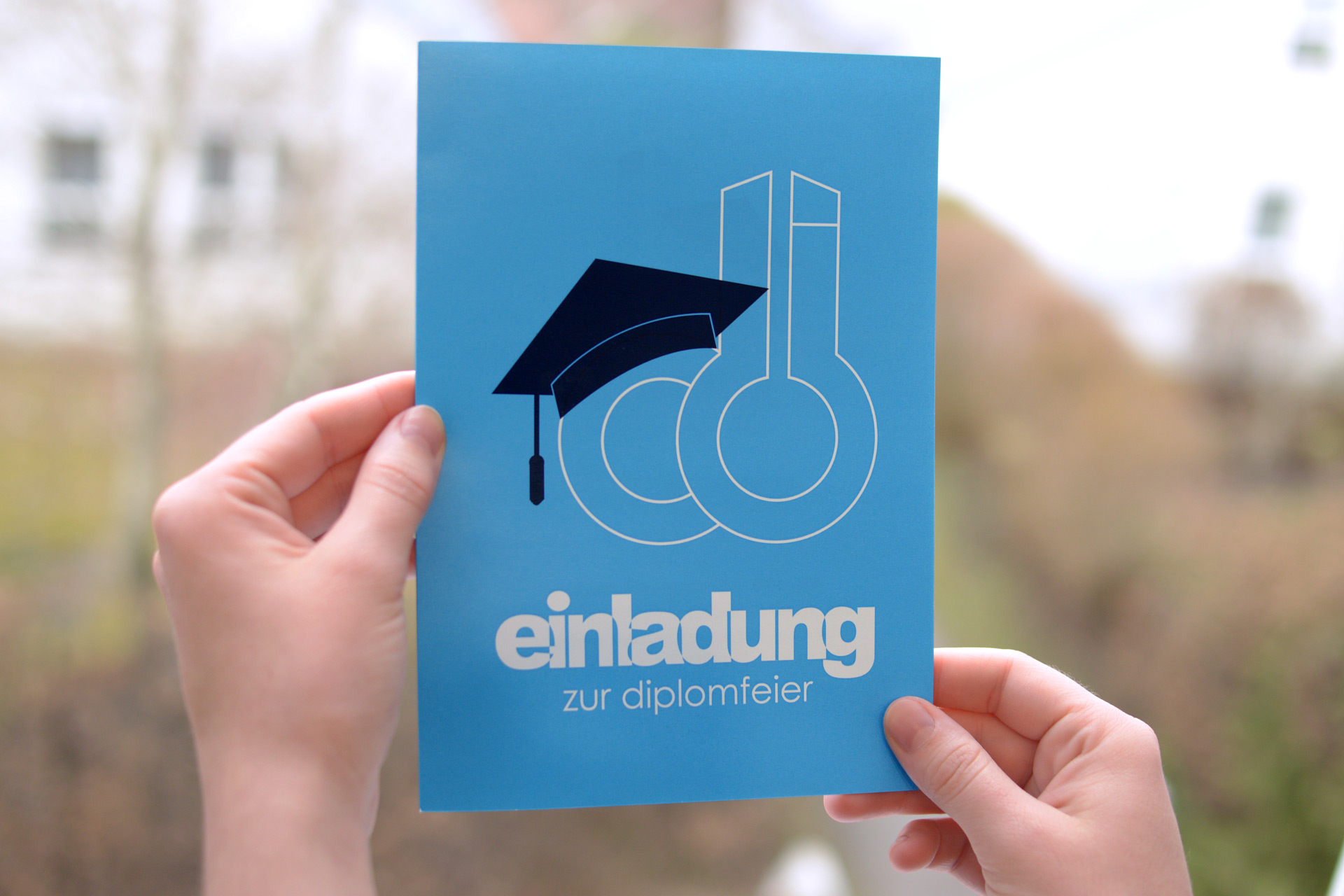 Kolleg für Chemie, Einladung zur Diplomfeier, Titelseite